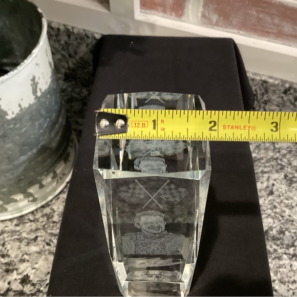 NASCAR - Tony Stewart - Home Depot - Cut Crystal Glass Collectible - Excellent - Picture 8 of 9